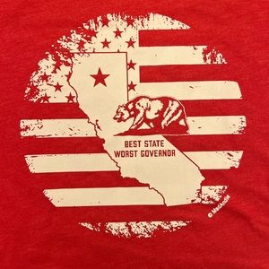“Best State, Worst Governor” California Patriotic Custom Bella Canvas Unisex Tee